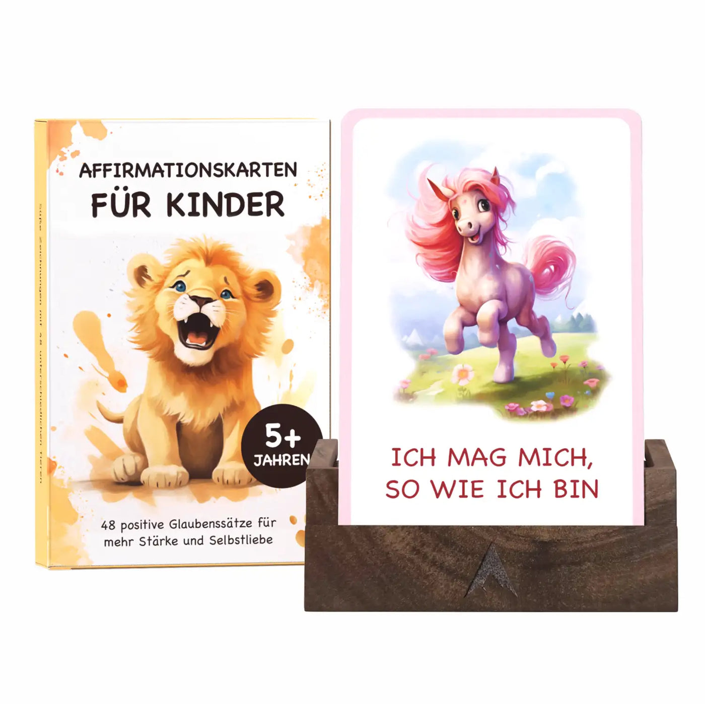 Affirmationskarten für Kinder (mit Halter)