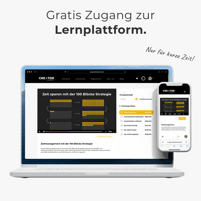 Creator Journal Lernplattform Zugang