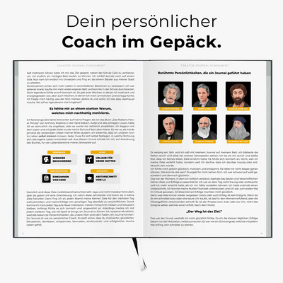 Creator Journal Coach im Gepäck